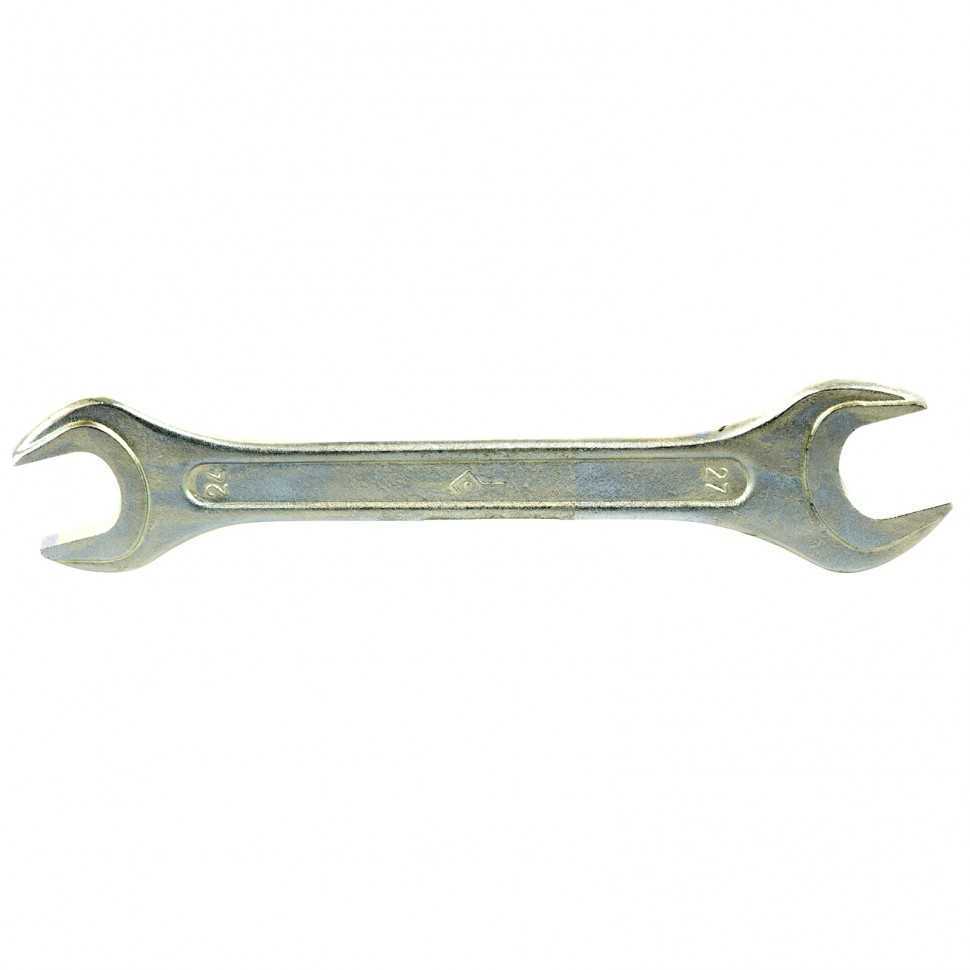Ключ рожковый, 24 х 27 мм, оцинкованный (КЗСМИ) Россия Ключи рожковые фото, изображение