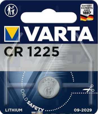 Батарейка Varta ELECTRONICS CR1225 BL1 Lithium 3V (6225) (1/10/100) Элементы питания (батарейки) фото, изображение