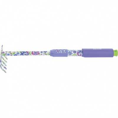 Грабли 5 - зубые, 85 х 440 мм, стальные, удлиненная рукоятка, Flower Mint, Palisad Серия Flower mint фото, изображение